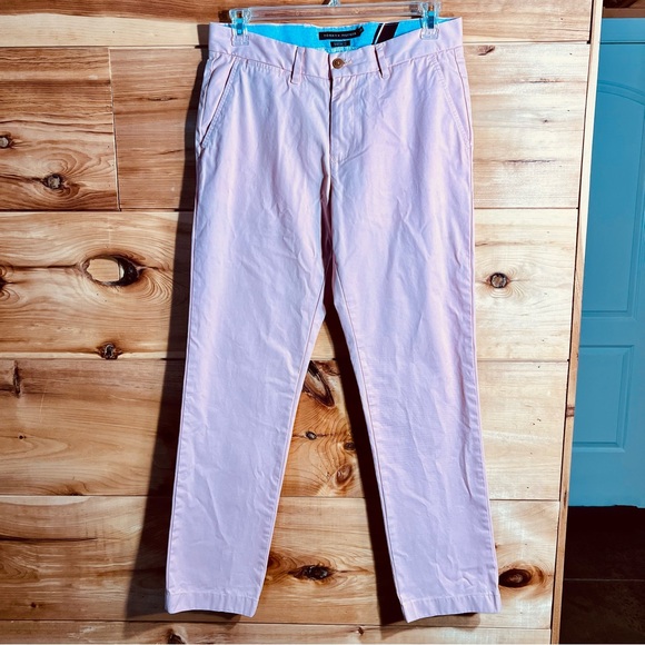 Tommy Hilfiger Other - Tommy Hilfiger Men's Peachy-Pink 100% Cotton Chinos 32x32 Preppy Coastal